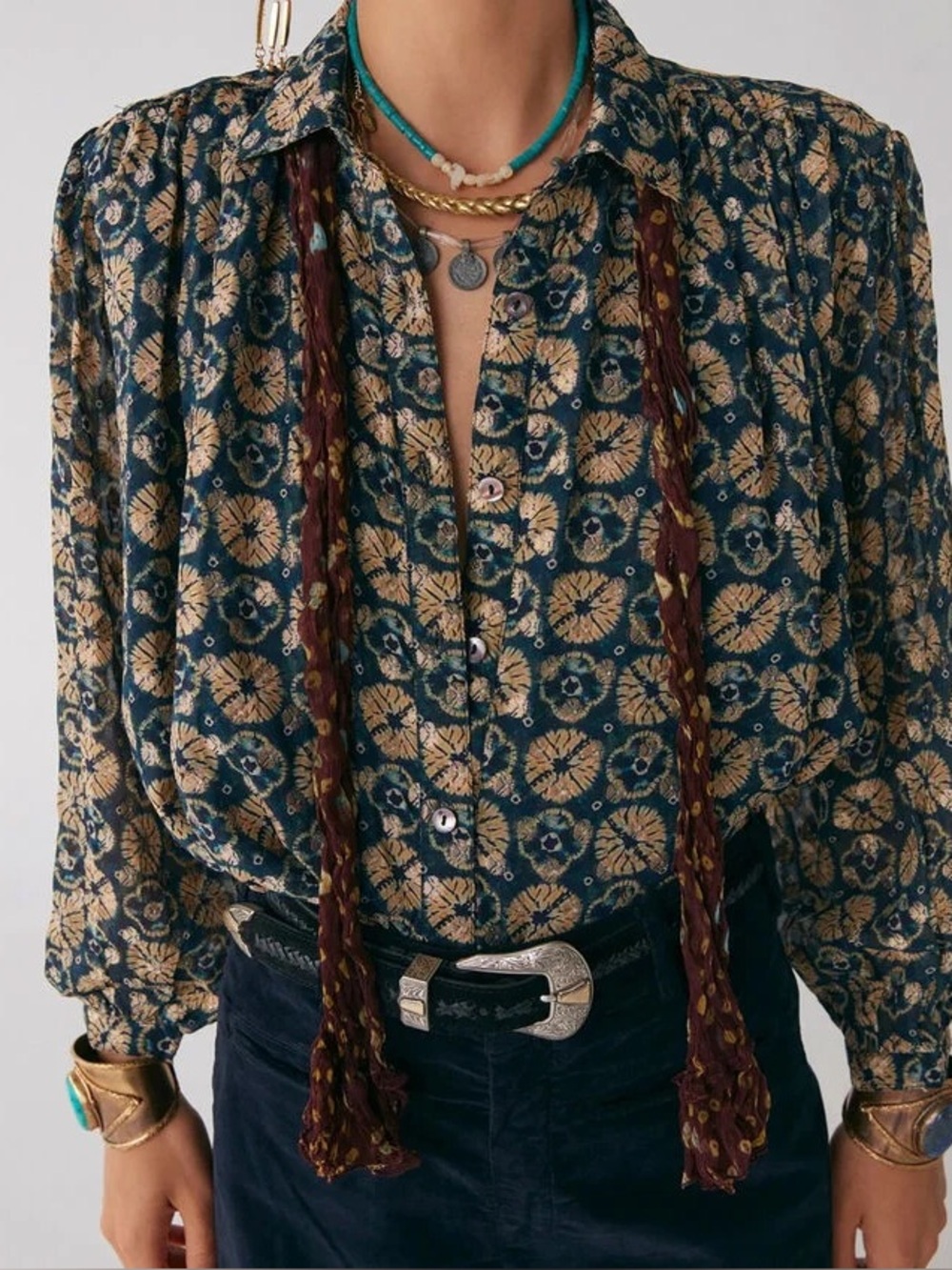 Maison Hotel Catherine Blouse Size Medium